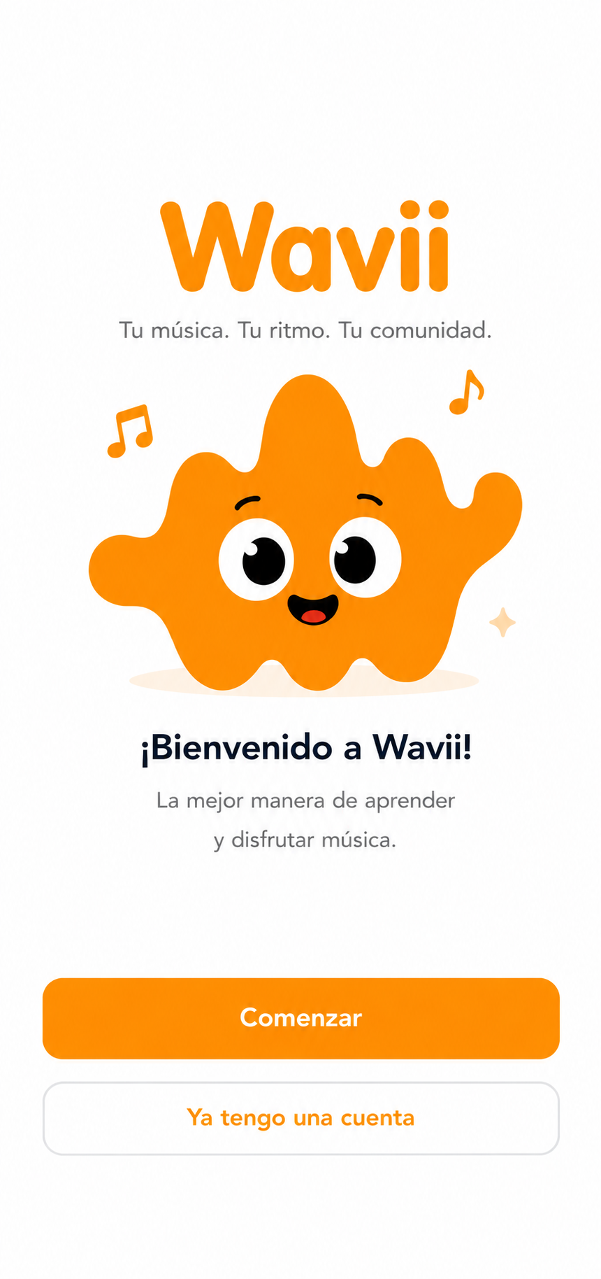Pantalla de Bienvenida